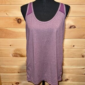 Xersion Women's Mauve Workout Tank Top Large Slim Fit